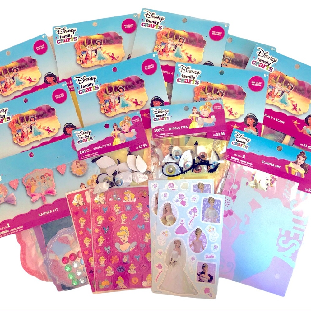 NWT Disney Family Crafts Kits Disney Princess Art and Crafts Birthday